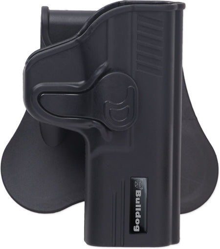 Bulldog RRSPXD OWB Black Polymer Rapid Release Paddle Holster for Springfield XD Right Hand