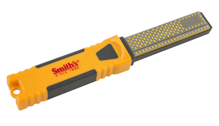 Smiths Products DCS4 Hand Held 4-Inch Diamond Combination Knife Sharpener Coarse/Fine Yellow Rubber Handle