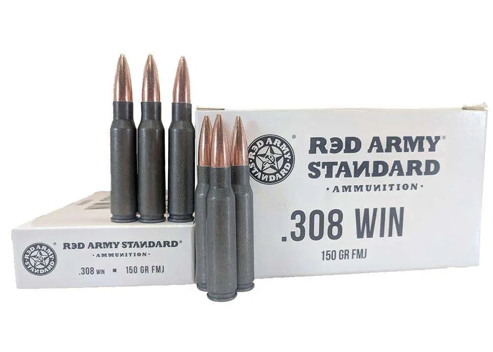 Century Arms .308 Win / 7.62x51mm RED ARMY STANDARD Target Shooting 150 grain Full Metal Jacket ammunition