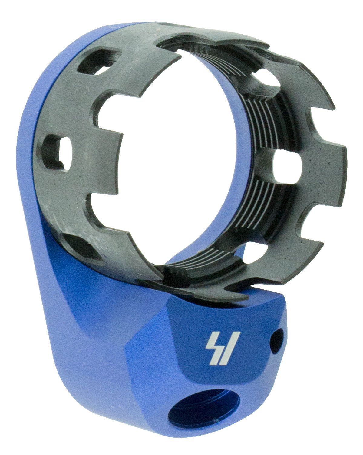 Strike Industries AR-15 Blue Extended End Plate and Castle Nut Steel Combo