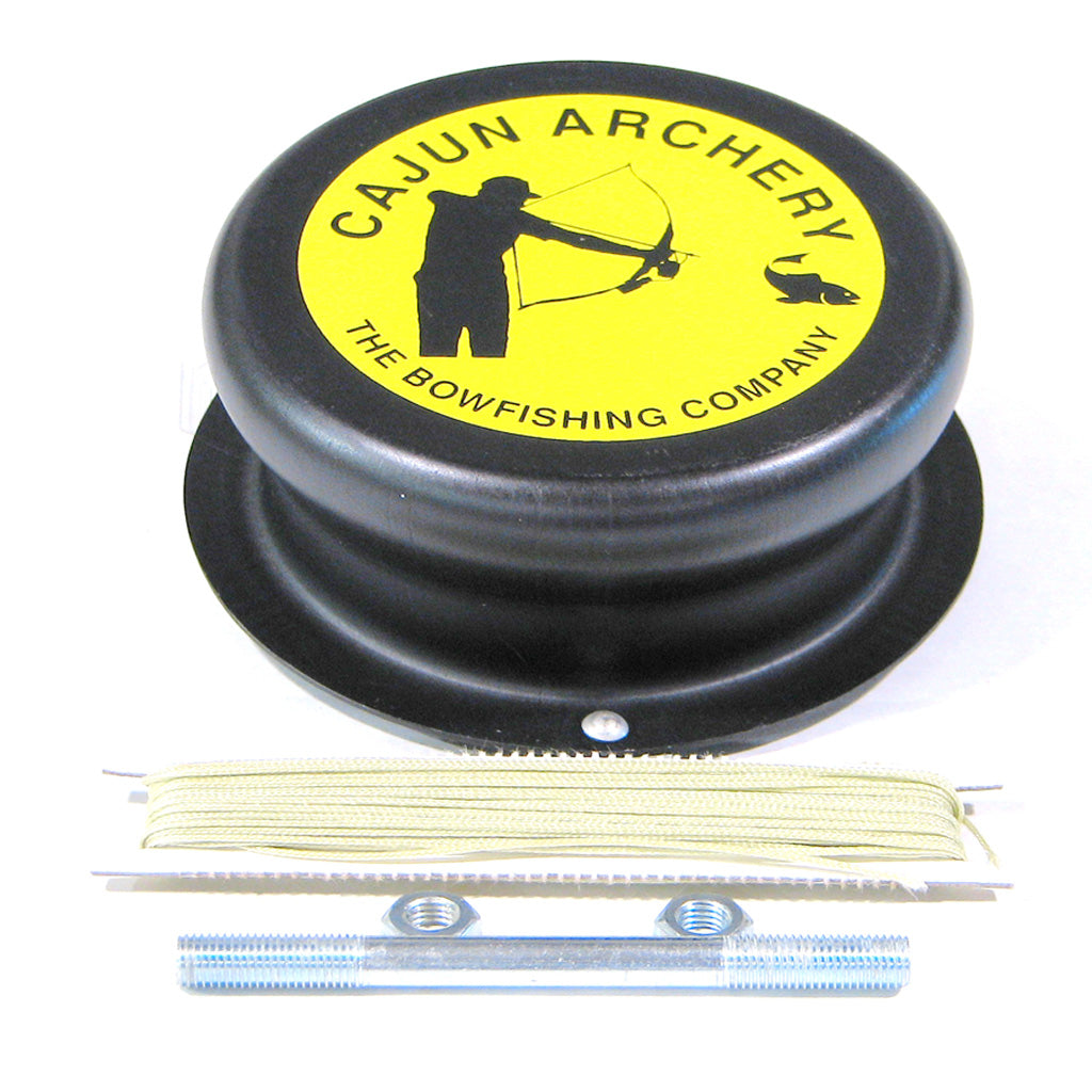 Cajun Screw On Aluminum Drum Bowfishing Reel 50 ft. 80 lb. Line