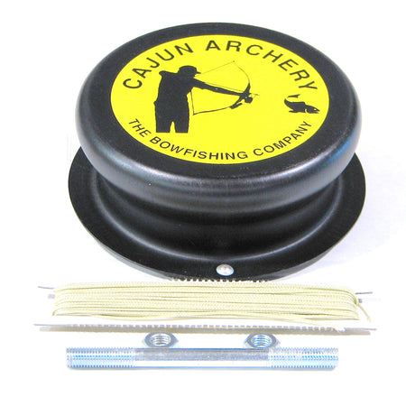 Cajun Screw On Aluminum Drum Bowfishing Reel 50 ft. 80 lb. Line