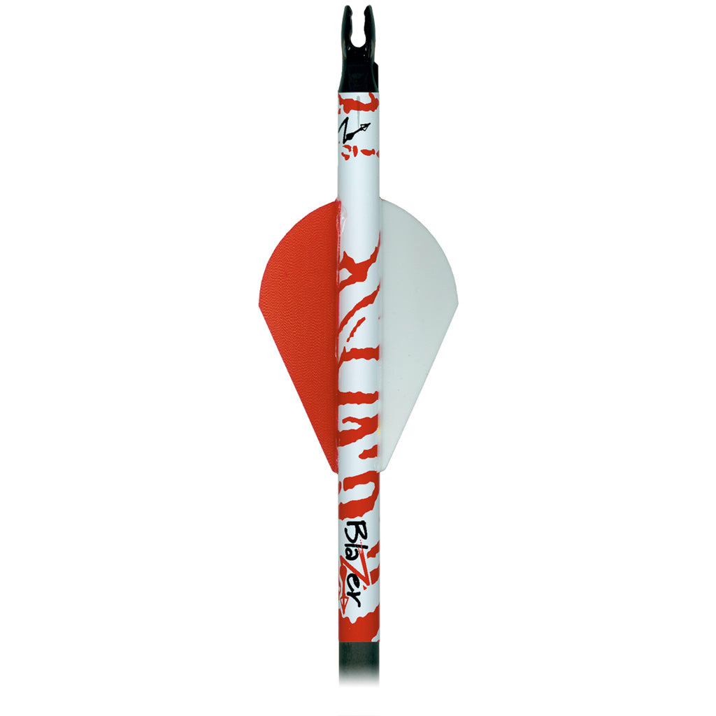 Bohning Blazer Arrow Wraps 4 in. White/Red Tiger 13 pk.