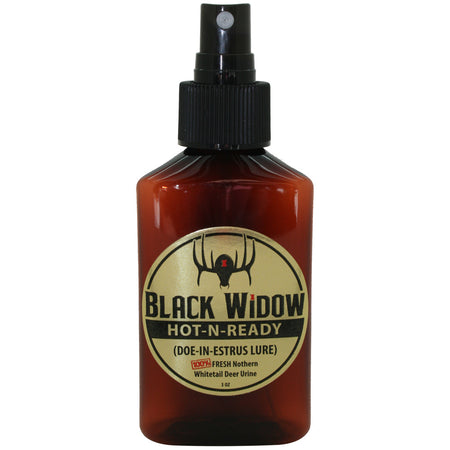 Black Widow Hot-N-Ready Northern Deer Lure Estrus Doe Urine 3 oz.