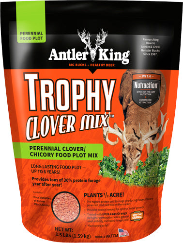 Antler King Trophy Clover & Chicory Perennial Blend 3.5lb - Covers 1/2 Acre