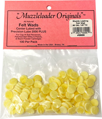 M-Loader Wonder Wads 36 Cal Muzzleloader Cleaning 100 Pack