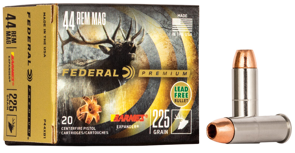 Federal Premium Barnes Expander BRX 225 Grain .44 Magnum 1280 fps 029465098339
