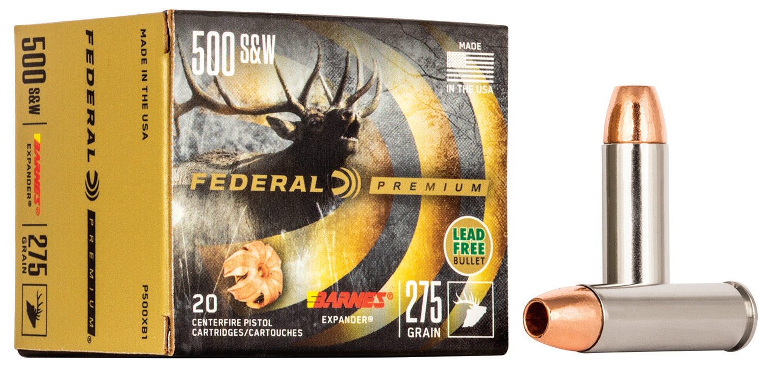 Federal Premium XPB Barnes Expander BRX 275 Grain .500 S&W Mag 1660 fps 029465098360
