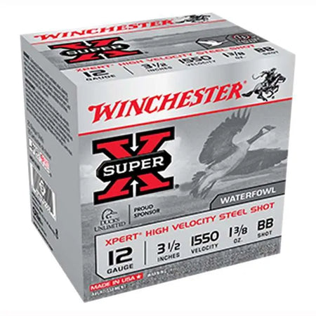 Winchester 12 Gauge Shotgun Ammo XPERT STEEL HIgh Velocity Value Pack 3.5 in 1-3/8 oz BB