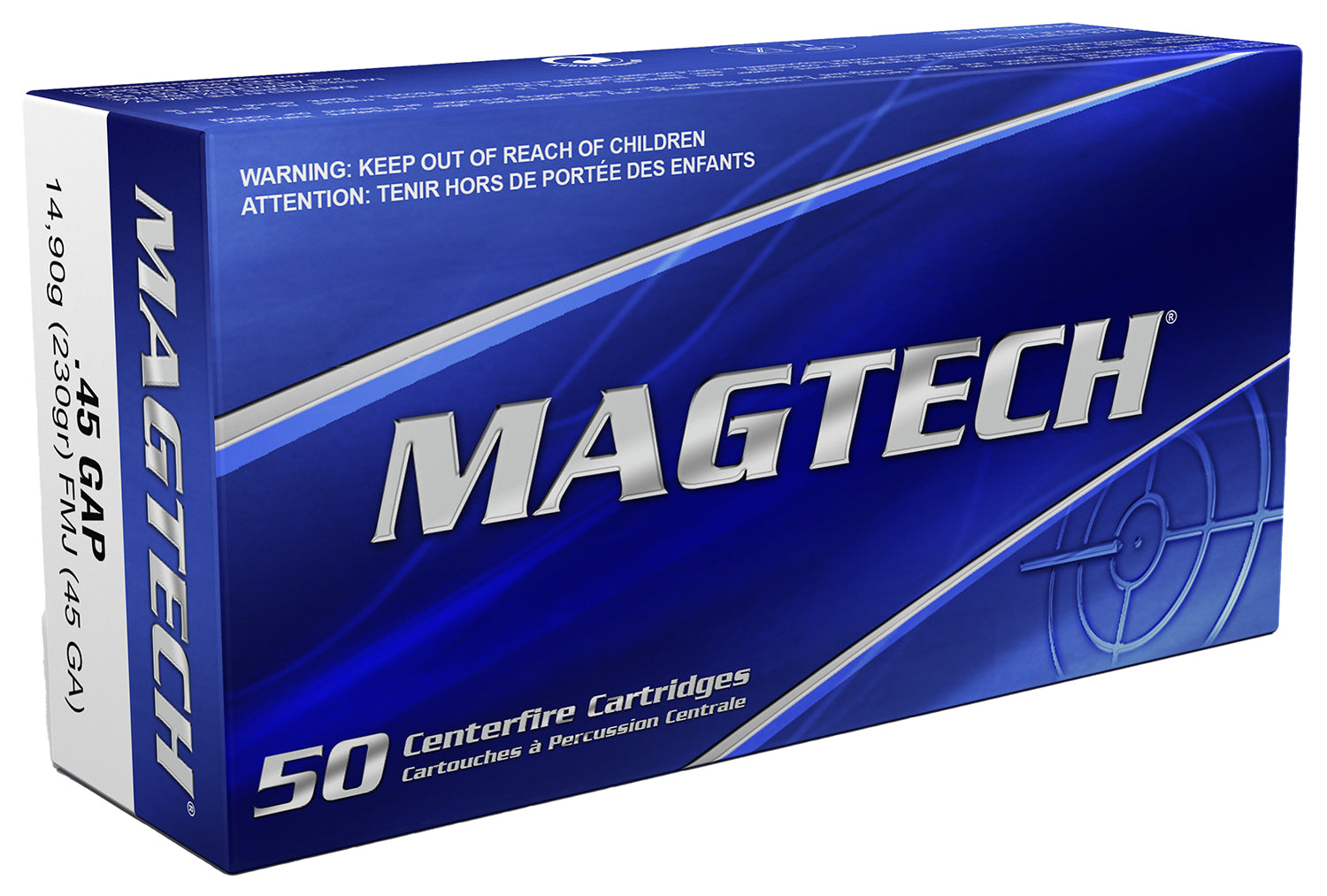Magtech Sport Shooting Range/Training Full Metal Jacket 230 Grain