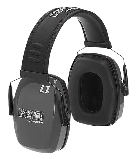 Leightning L1 Passive Muff 25 dB Charcoal/Black Over the Head by Howard Leight R01524
