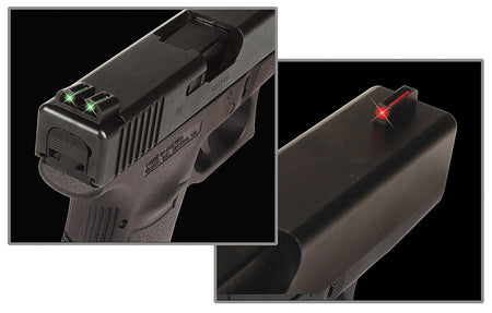 TruGlo TG131MP CNC Steel Fiber-Optic Sights Red Front Green Rear Smith Wesson M&P SD Series