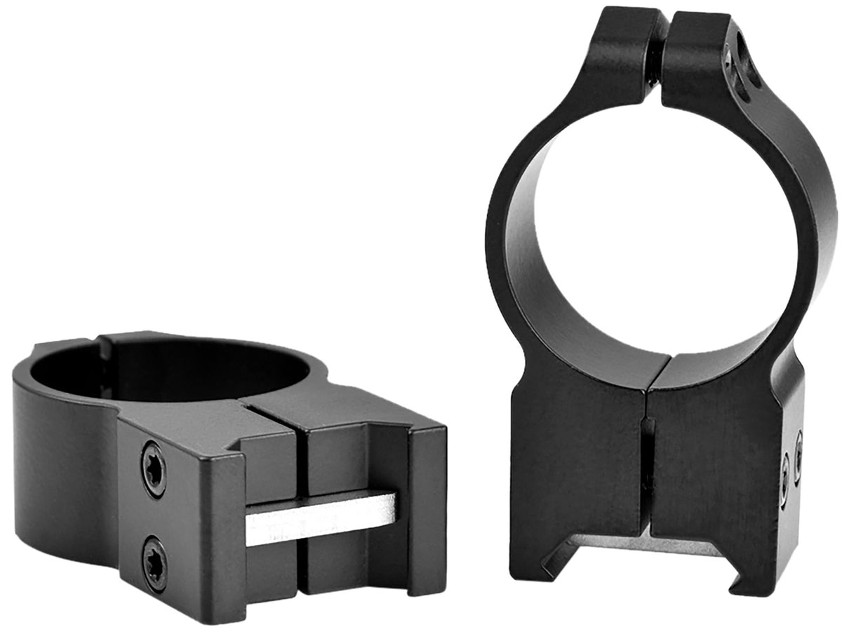 Warne Maxima 216M 30mm Extra High Fixed Scope Rings Matte Black Vertical Split