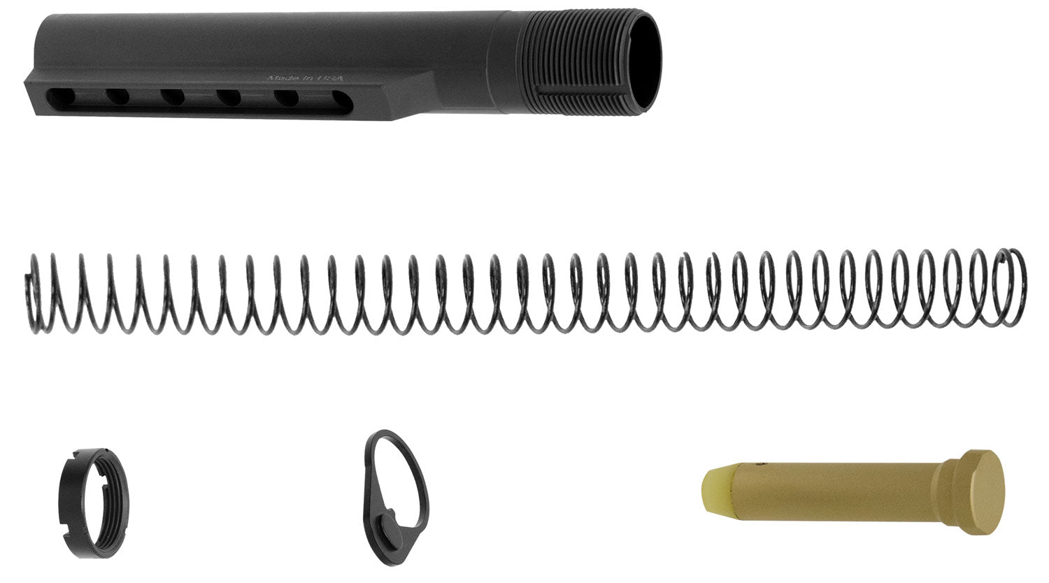 UTG Pro AR-15 Mil-Spec Receiver Extension Kit 6-Position Hardcoat Anodized Black