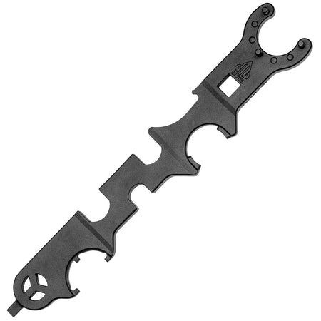 Leapers UTG TL-ARWR01 AR-15/AR-308 Armorer's Wrench Black Phosphate Steel with 3/4", 7/8", and 3-Prong Slots