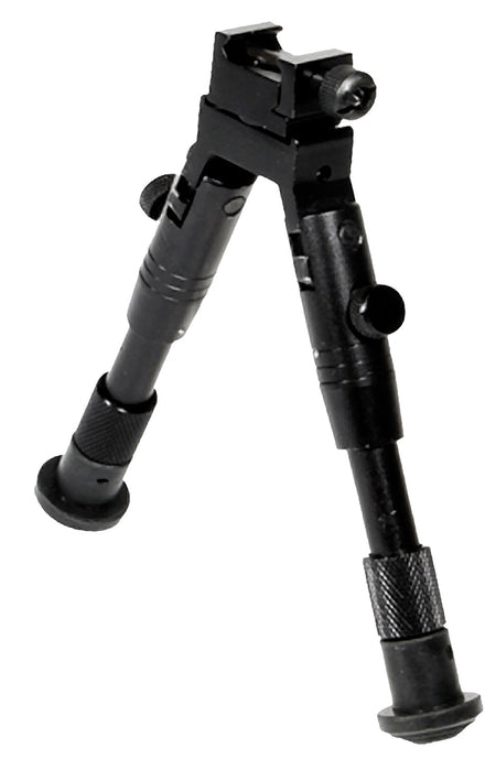 UTG TL-BP28S Aluminum SWAT Bipod Matte Black 6.2-6.7" Posi-Lock