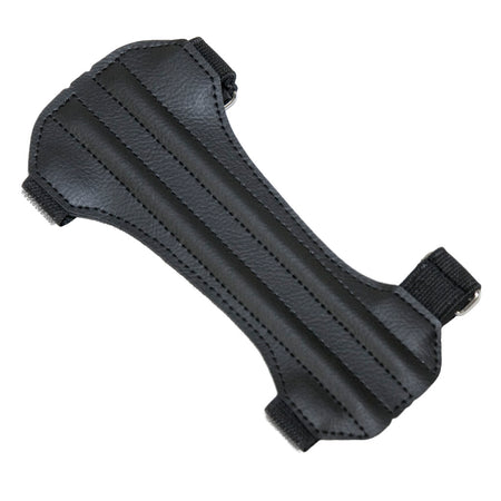 October Mountain Arm Guard 2 Strap Hunter, Black - Vinyl Archery Guard