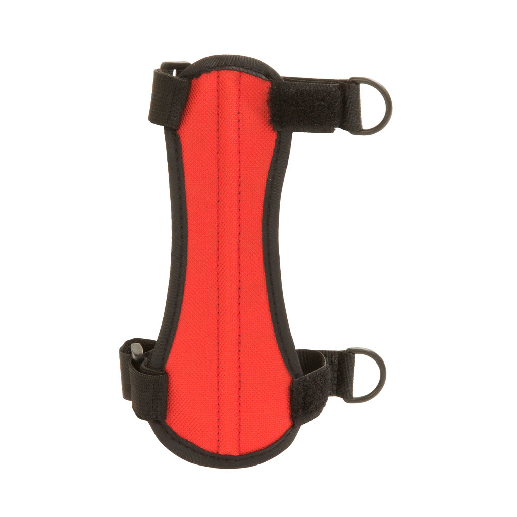 October Mountain Arm Guard with Quick Adjust Straps, Red