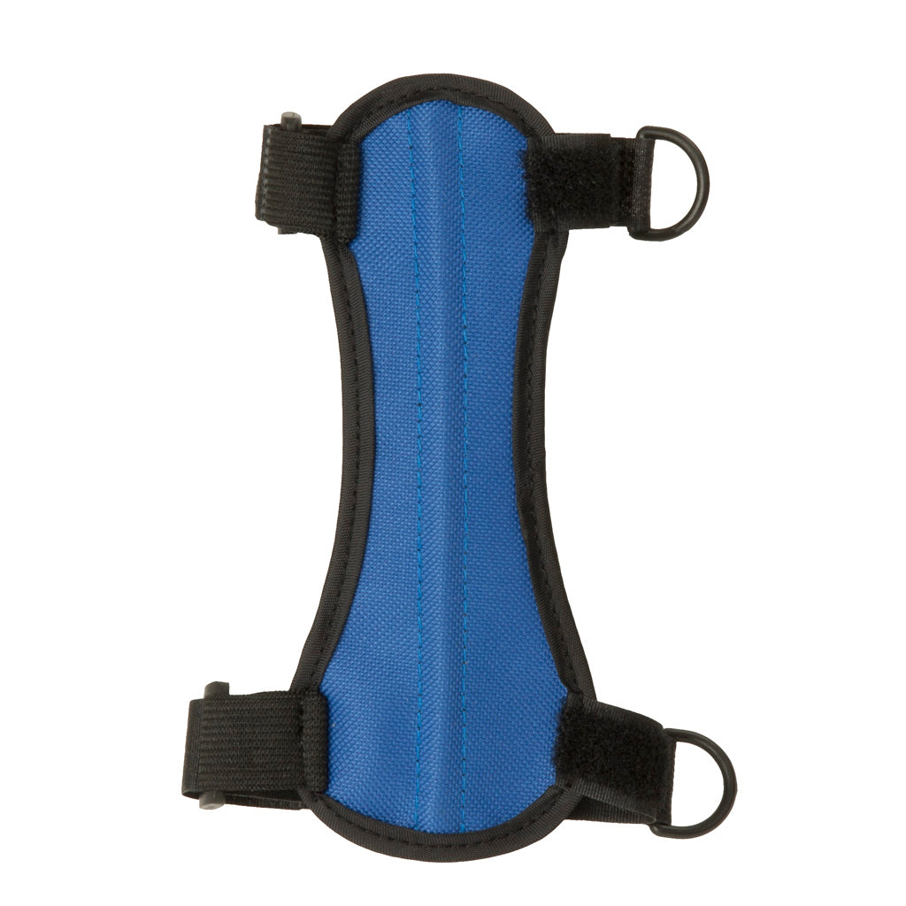 October Mountain Arm Guard with Quick Adjust Straps, Blue