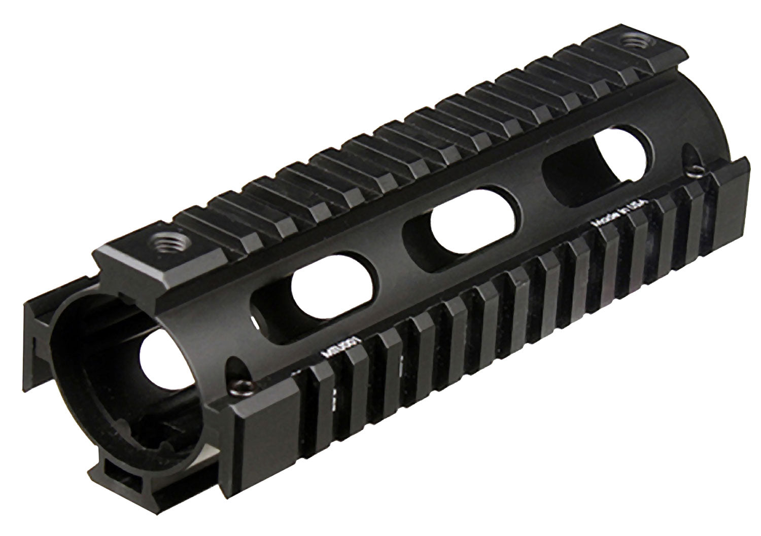 UTG Pro MTU001 Black Anodized Aluminum Quad Picatinny Rail Handguard for AR-15 Carbine