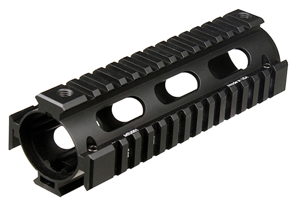 UTG Pro MTU001 Black Anodized Aluminum Quad Picatinny Rail Handguard for AR-15 Carbine