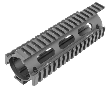 UTG Pro AR-15 Carbine Length Drop-In Quad Picatinny Rail Handguard Black Anodized