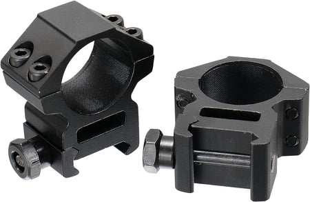 UTG RGWM25M4 Accushot 1 Inch Medium Scope Rings Black Anodized Aluminum
