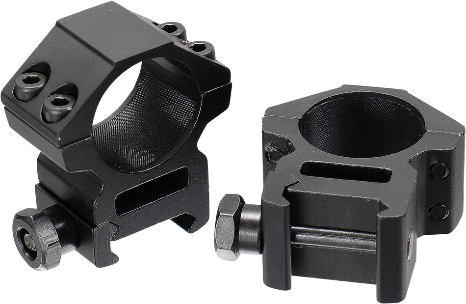UTG RGWM25M4 Accushot 1 Inch Medium Scope Rings Black Anodized Aluminum