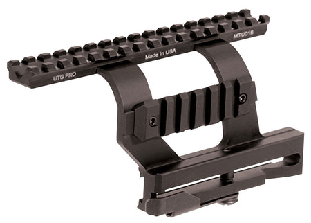 UTG Pro AK Side Mount Quick-Detach 16-Slot Rail Black