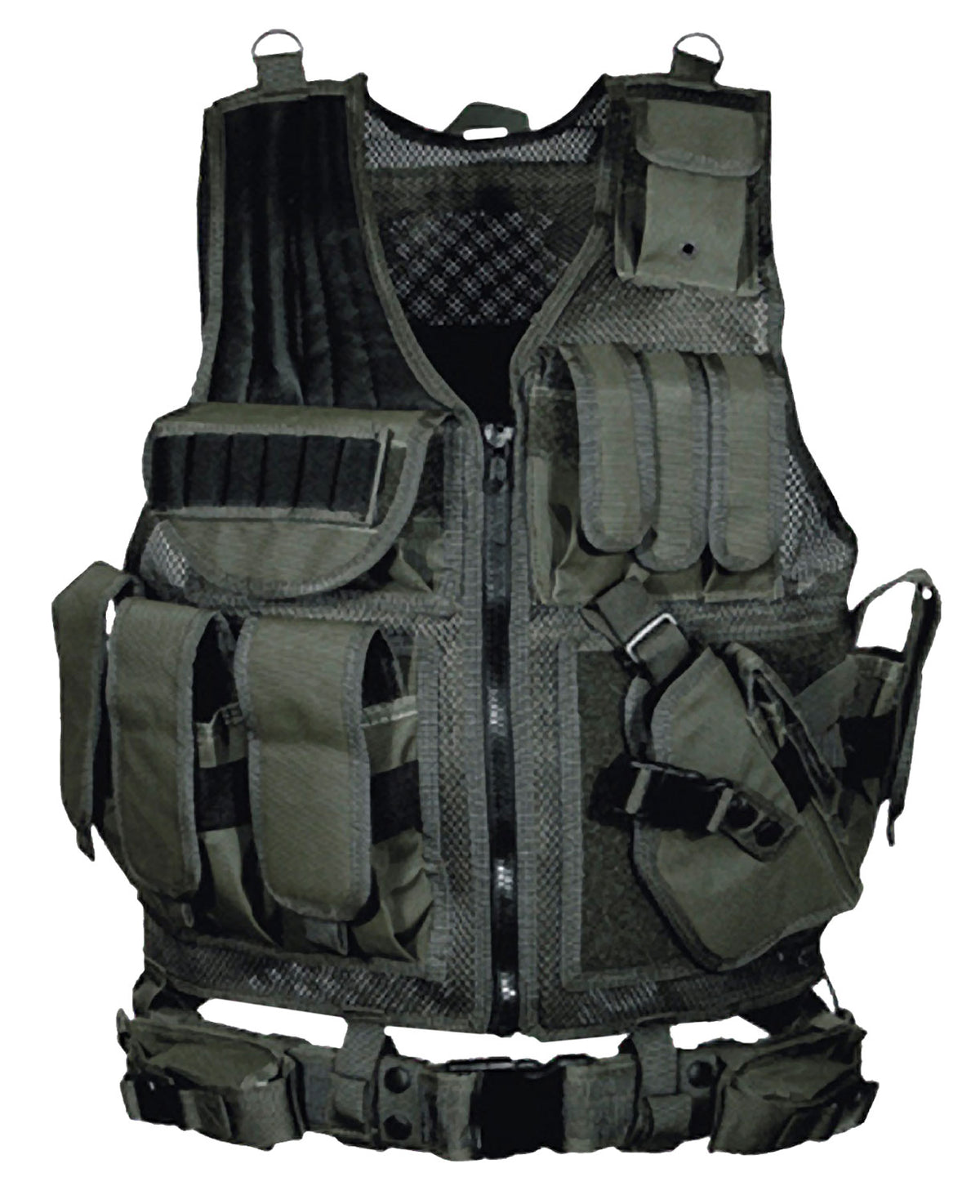 UTG PVCV547BT Adjustable Tactical Vest Black Polyester - OSFA