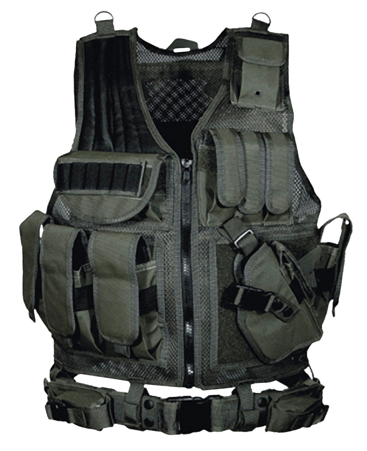 UTG PVCV547BT Adjustable Tactical Vest Black Polyester - OSFA
