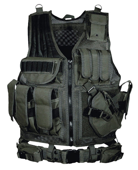 UTG PVCV547BT Adjustable Tactical Vest Black Polyester - OSFA