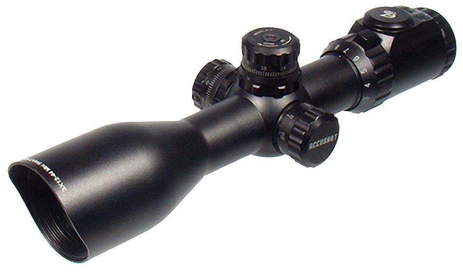 UTG Accushot 3-12x44mm 30mm Tube Illuminated R/G Mil-Dot Reticle Rifle Scope SCP3-UM312AO