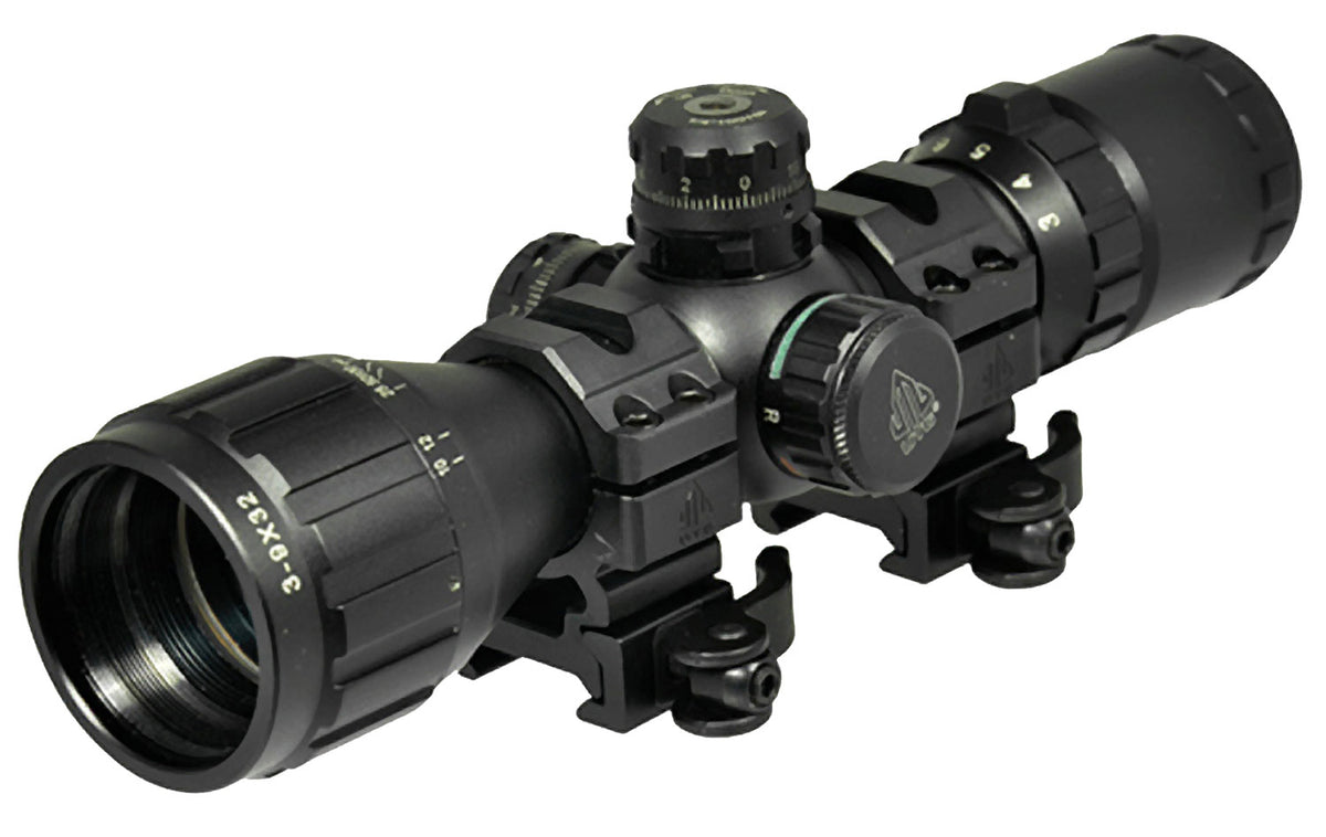 UTG BugBuster 3-9x32mm 1" Tube Illuminated Red/Green Mil-Dot Reticle Scope SCP-M392AOLW