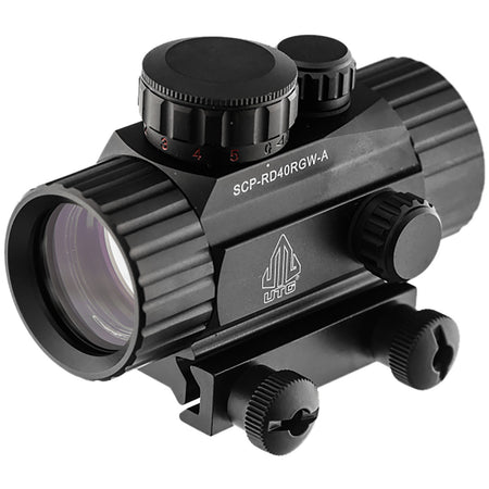 UTG SCPRD40RGWA ITA Black 38mm 4 MOA Dual Illumination CQB Dot Reticle