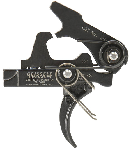 Geissele SSP Drop-In Single-Stage Curved Trigger 3-3.75 lb Pull Black Oxide AR