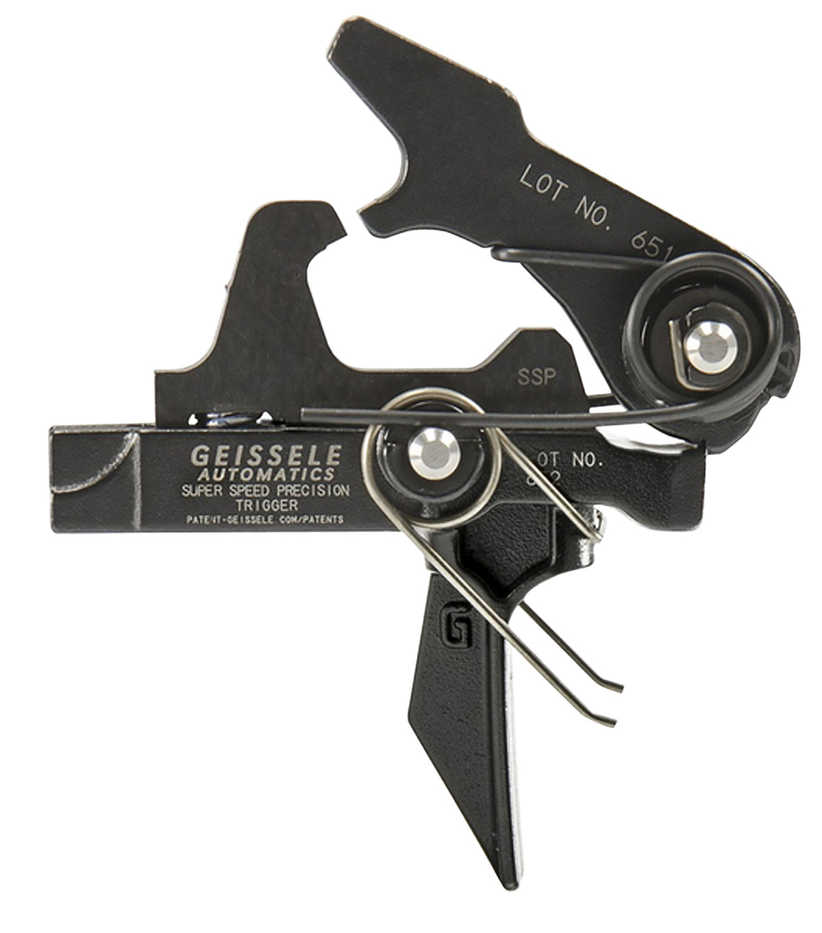 Geissele SSP Flat Trigger Bow AR Style Mil-Spec Steel 3.5-4.5 lb Draw Weight