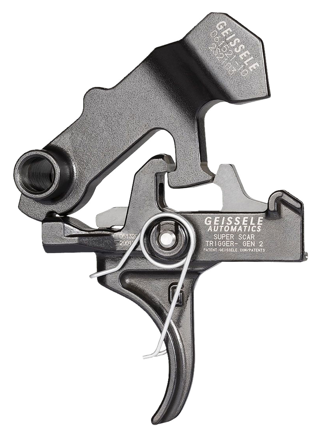 Geissele Automatics 05157 Super SCAR Black Oxide Two-Stage Curved Trigger for FN SCAR Rifles