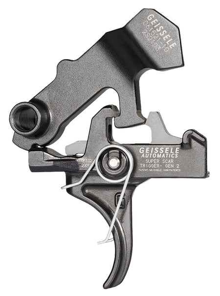 Geissele Automatics 05157 Super SCAR Black Oxide Two-Stage Curved Trigger for FN SCAR Rifles