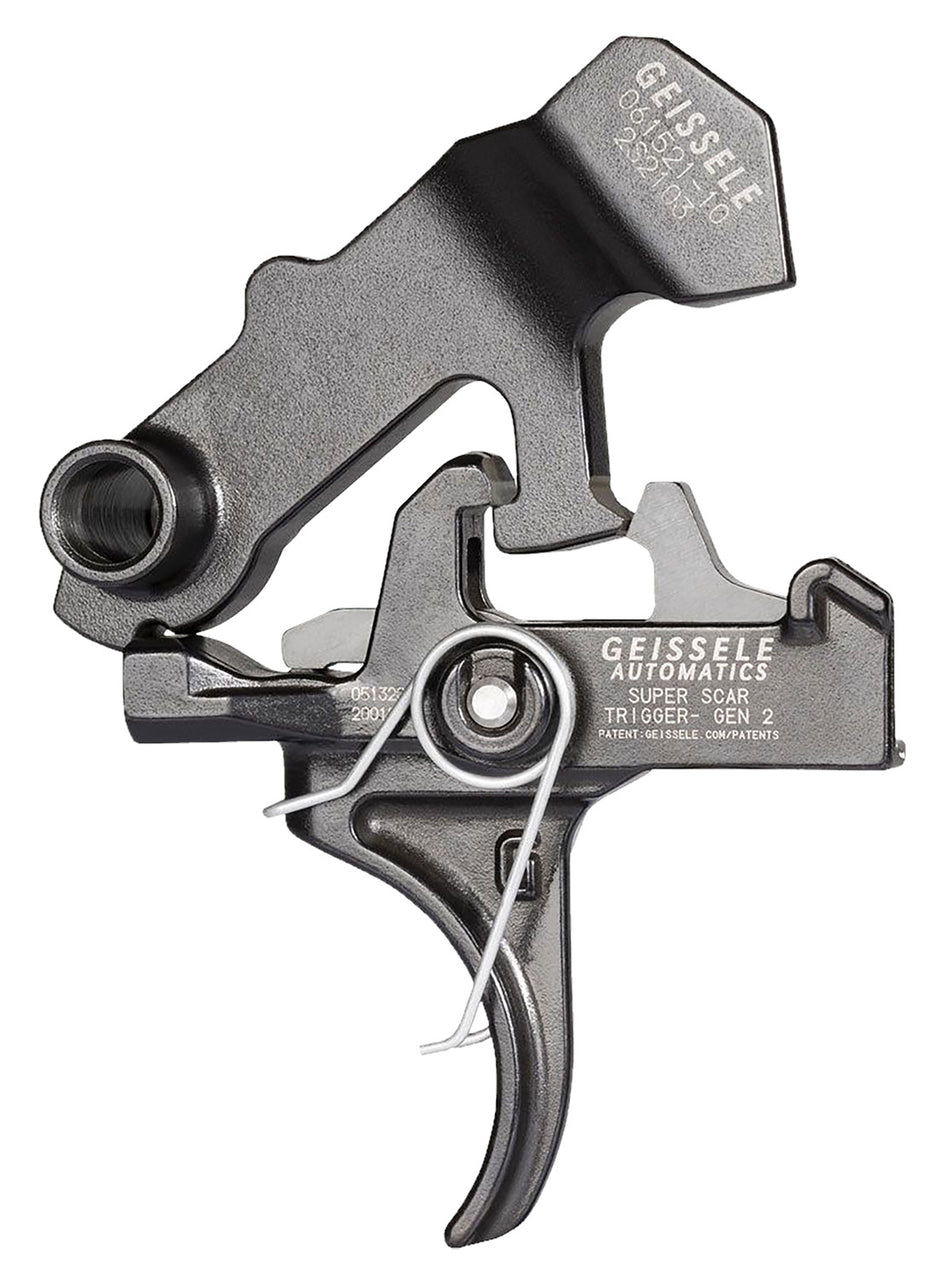 Geissele Automatics 05157 Super SCAR Black Oxide Two-Stage Curved Trigger for FN SCAR Rifles