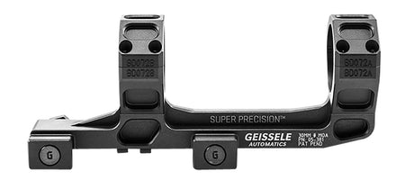 Geissele Automatics 05381B AR-15/M4 Super Precision Scope Mount with Rings Black