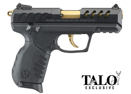 SR22 22LR 3.5" B AS Blk w/Gold Bbl TALO