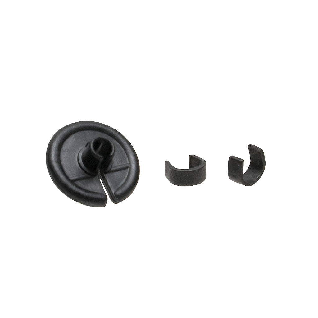 October Mountain Pin Point Kisser Button 9/16 in. Black Bulk 100 pk.