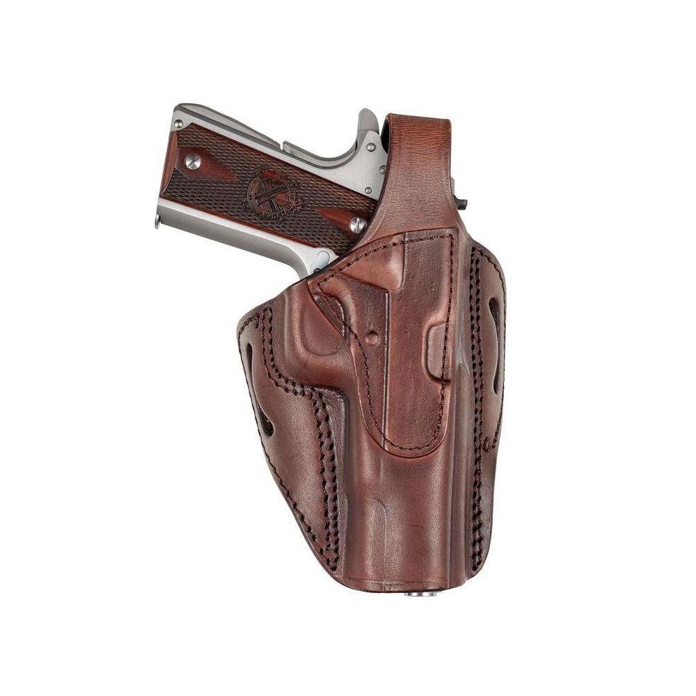 Tagua TX 1836 RH Brown Leather Holster for M&P Shield and Single Stack Compacts