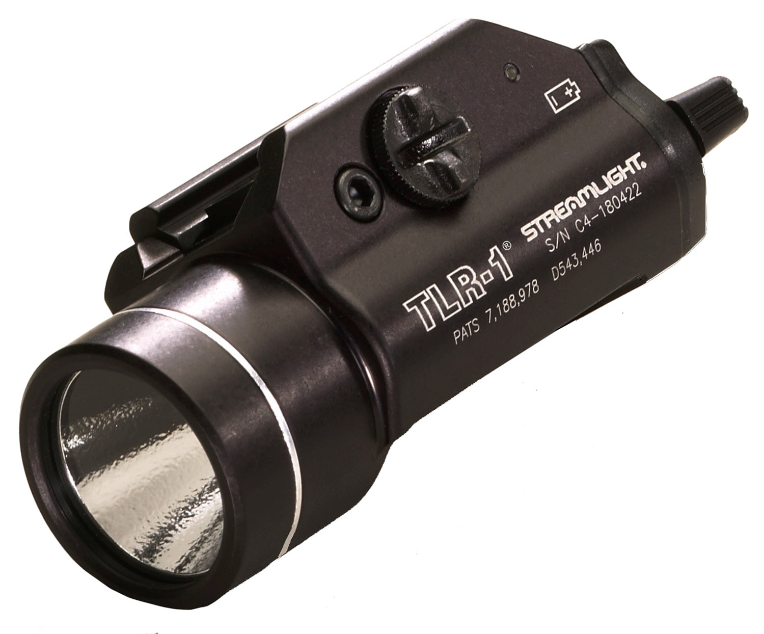 Streamlight 69110 TLR-1 Weapon Light Black Anodized 300 Lumen White C4 LED Lithium Powered