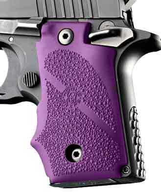 Hogue SIG P238 Rubber Finger Groove Grip - Purple