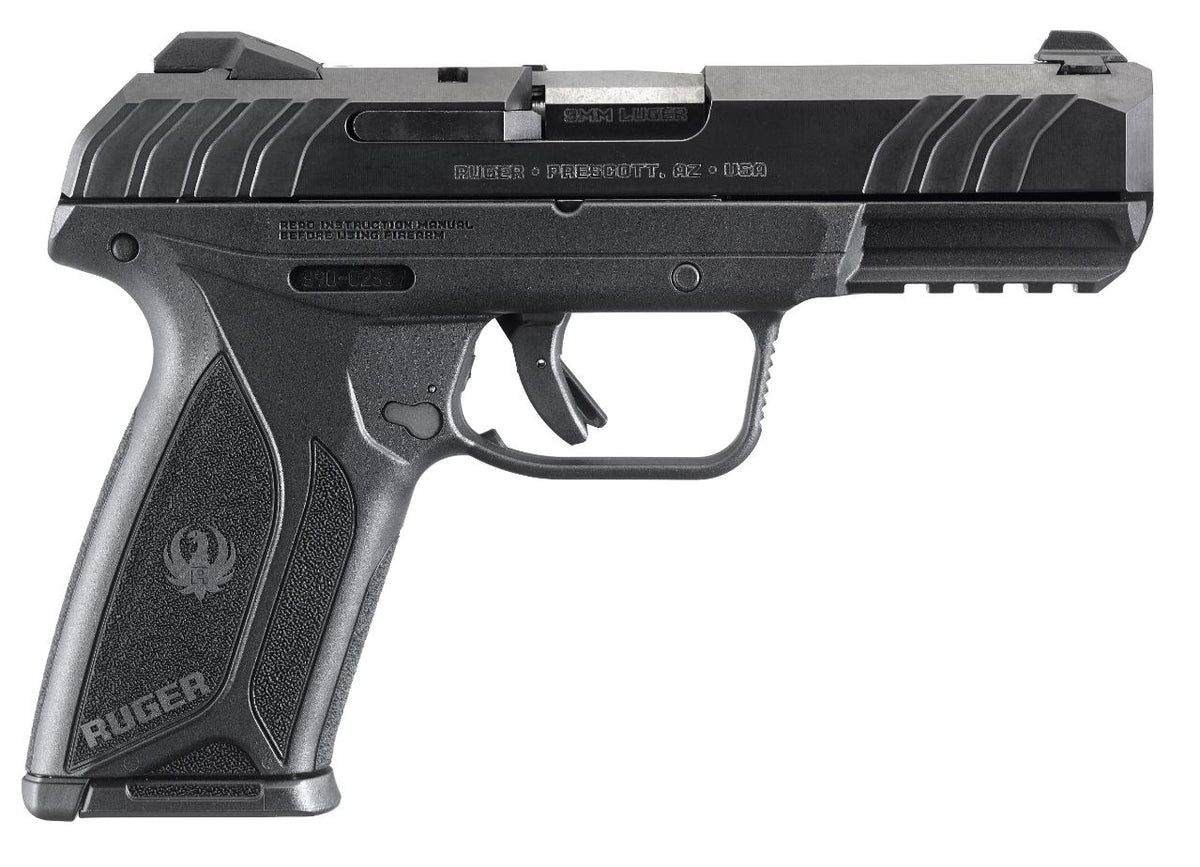 Ruger 3811 Security-9 9mm Luger 10+1 4" Black Steel Barrel, Black Oxide Serrated Steel Slide, Black Polymer Frame w/Picatinny Rail, Black Polymer Grip