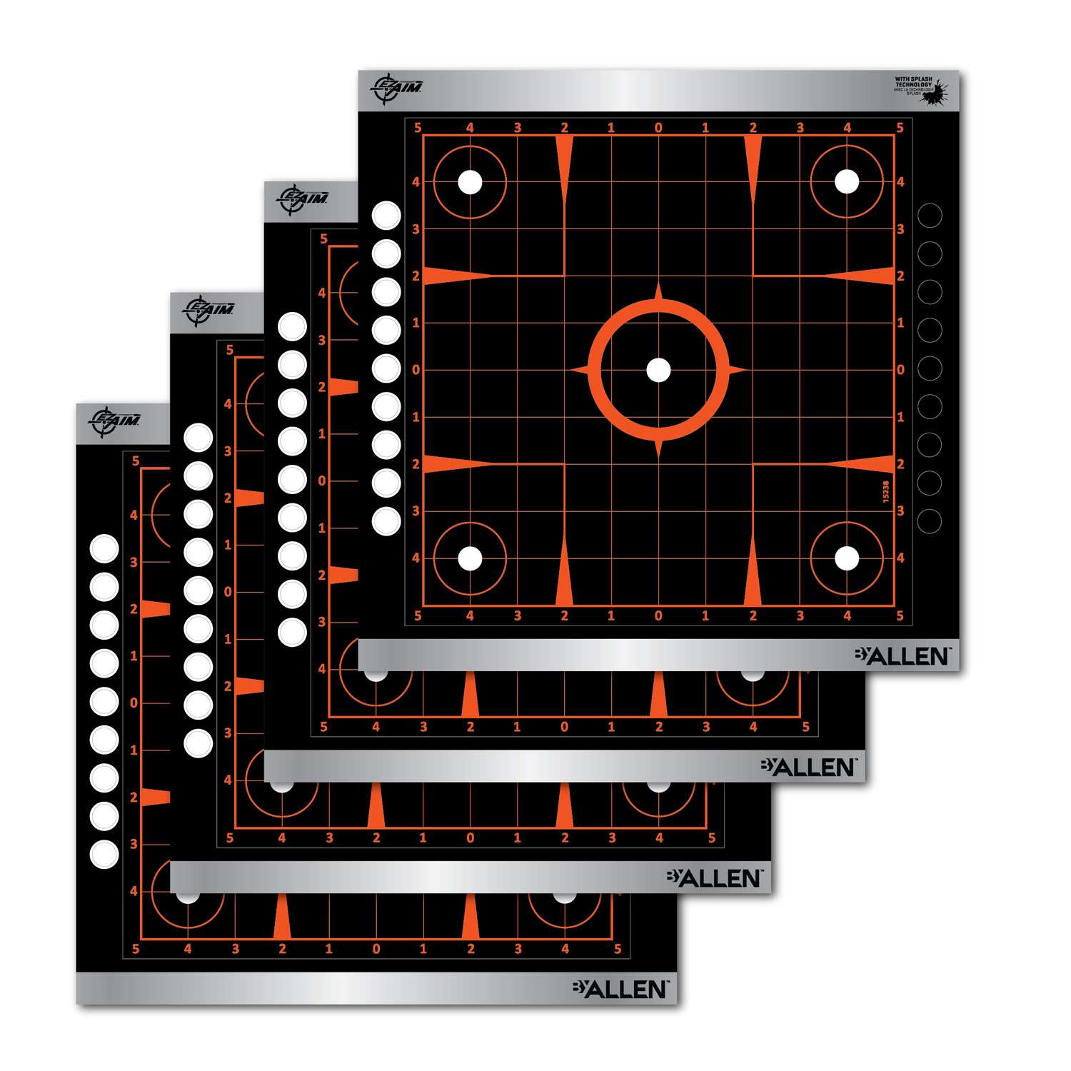 Allen EZ Aim Sight Grid Targets 12x12 - Pack of 4