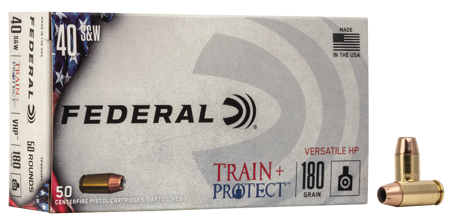 Federal Train & Protect Versatile Hollow Point 180 Grain .40 S&W 1000 fps 604544627282