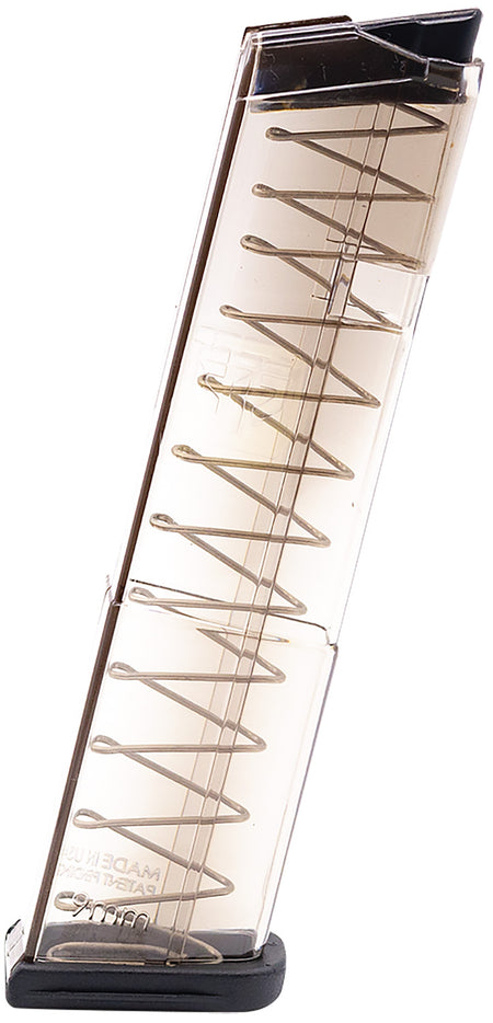 ETS Group 12rd 9mm Luger Extended Clear Polymer Glock 43 Pistol Magazine